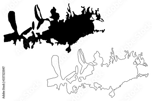 Malatya City (Republic of Turkey, Eastern Anatolia Region) map vector illustration, scribble sketch City of Malatya map