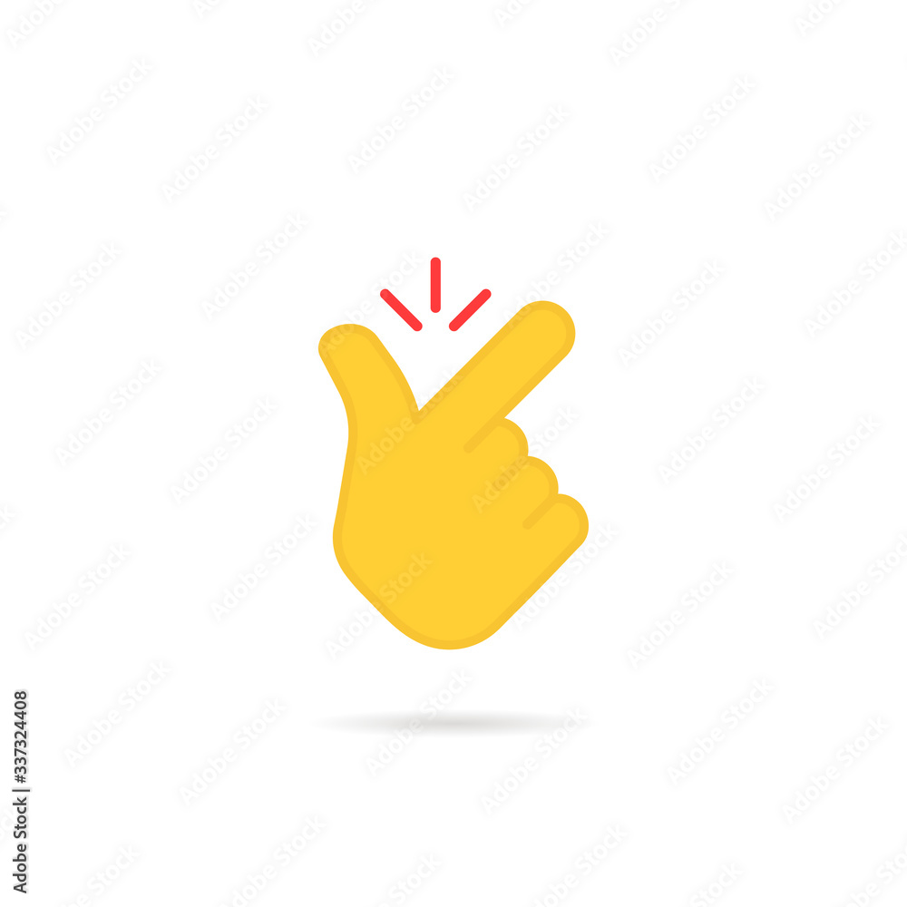 snap fingers like easy emoji logo Stock Vector Adobe Stock