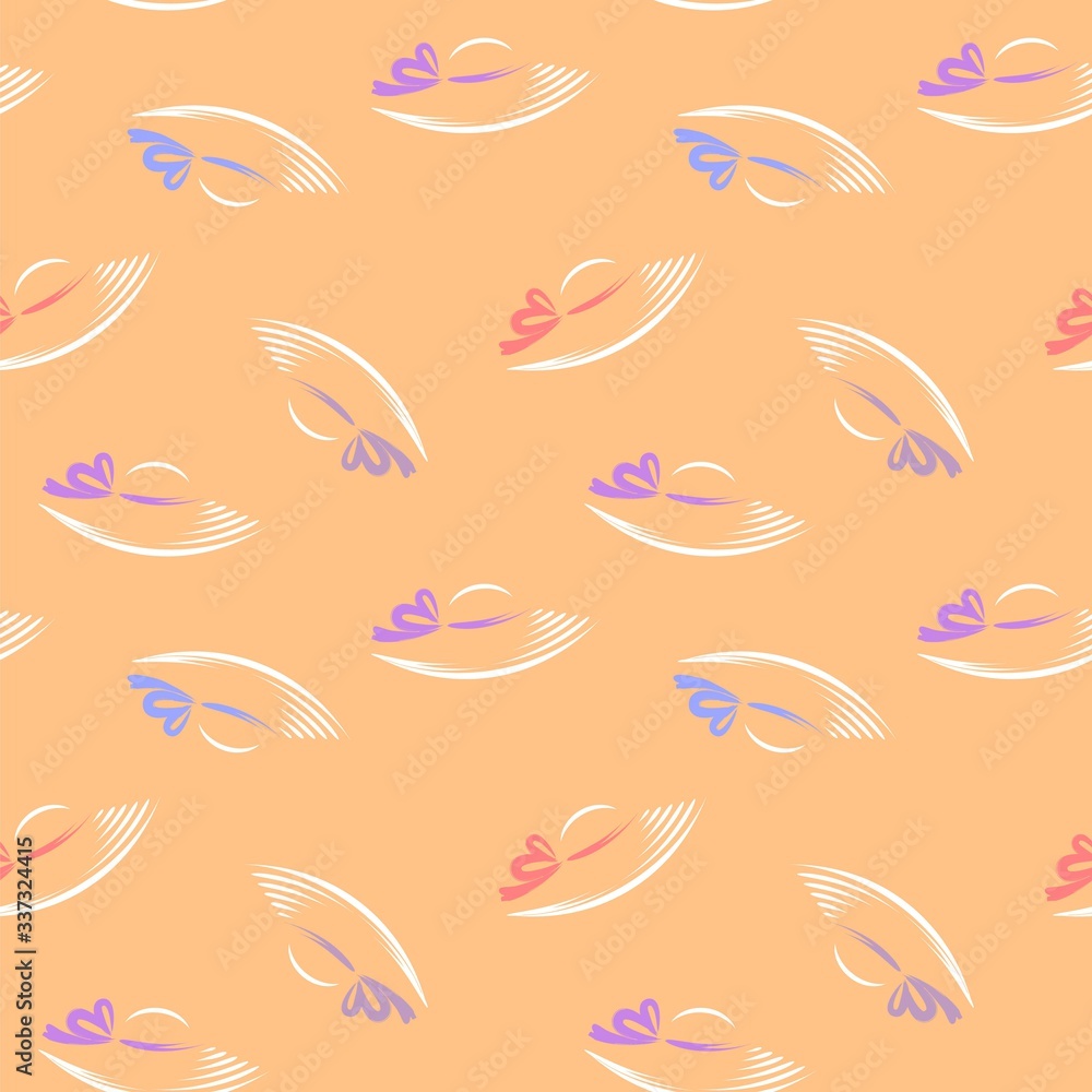 Fototapeta premium Women's hats. Seamless pattern vector