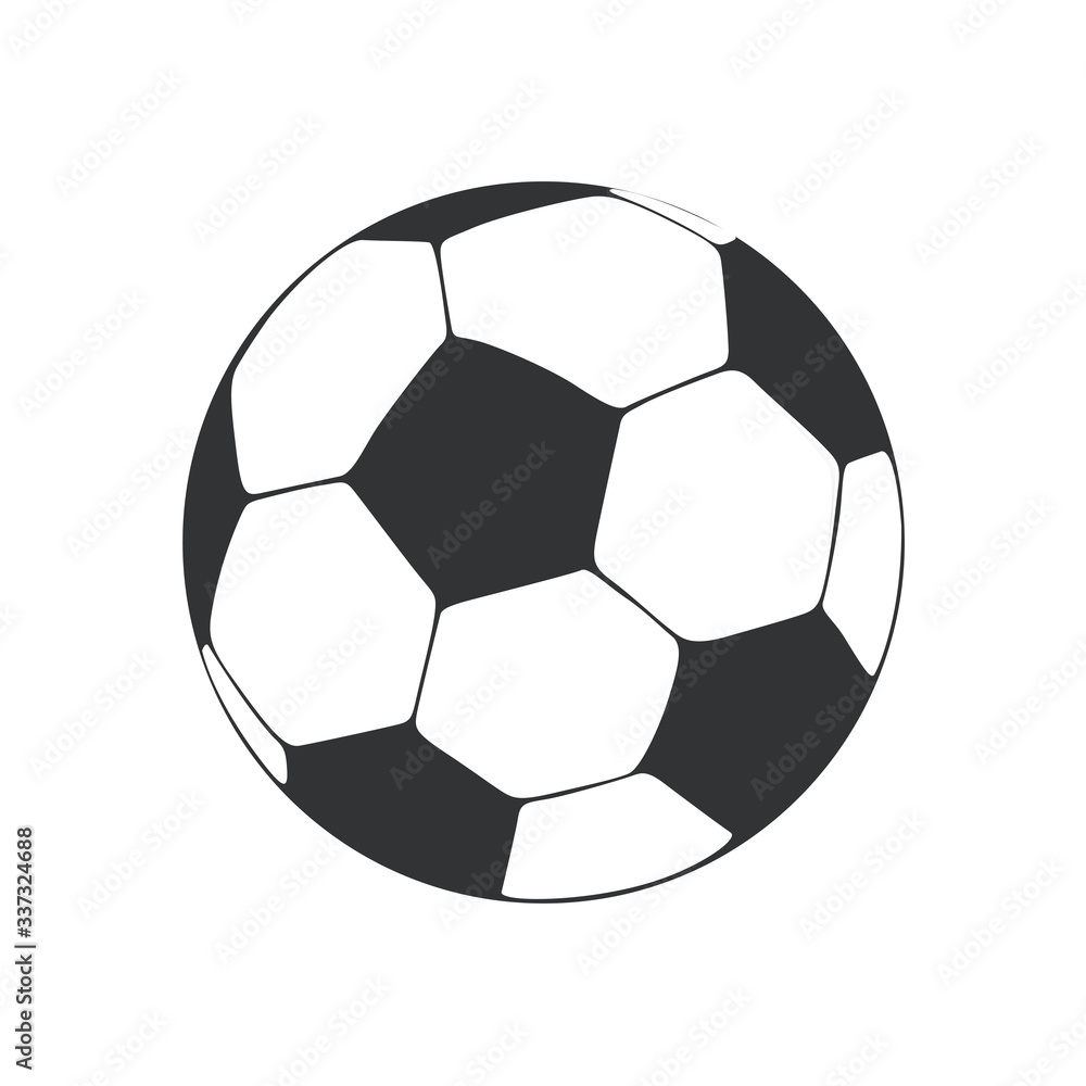 Vector Soccer Ball Icon on White Backgrounds Vector Soccer Ball Icon on White Backgrounds
