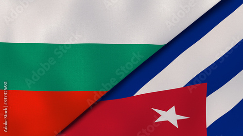 Photography The flags of Bulgaria and Cuba