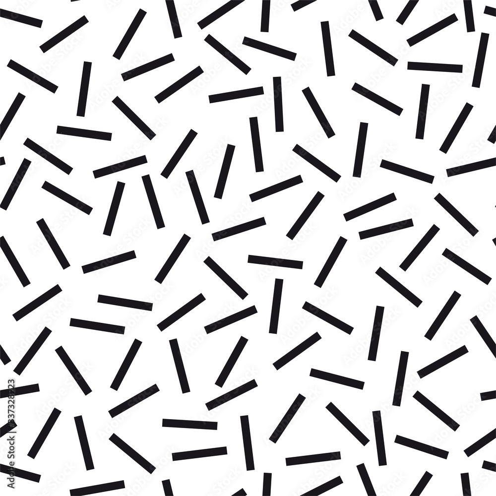 Black and white geometric seamless abstract background. Memphis design graphic elements. Retro and modern simple pattern for banner, card, poster etc. Vector illustration Black and white geometric seamless abstract background. Memphis design graphic elements. Retro and modern simple pattern for banner, card, poster etc. Vector illustration