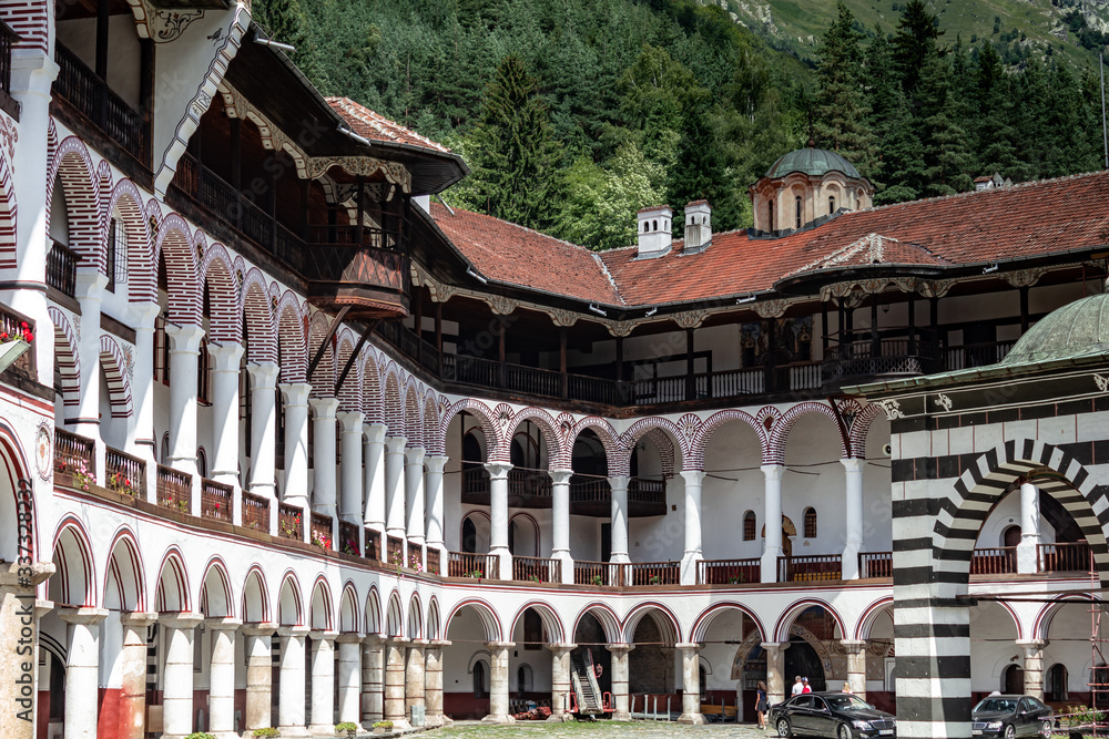 Obraz premium Accommodation for orthodox monks in a church