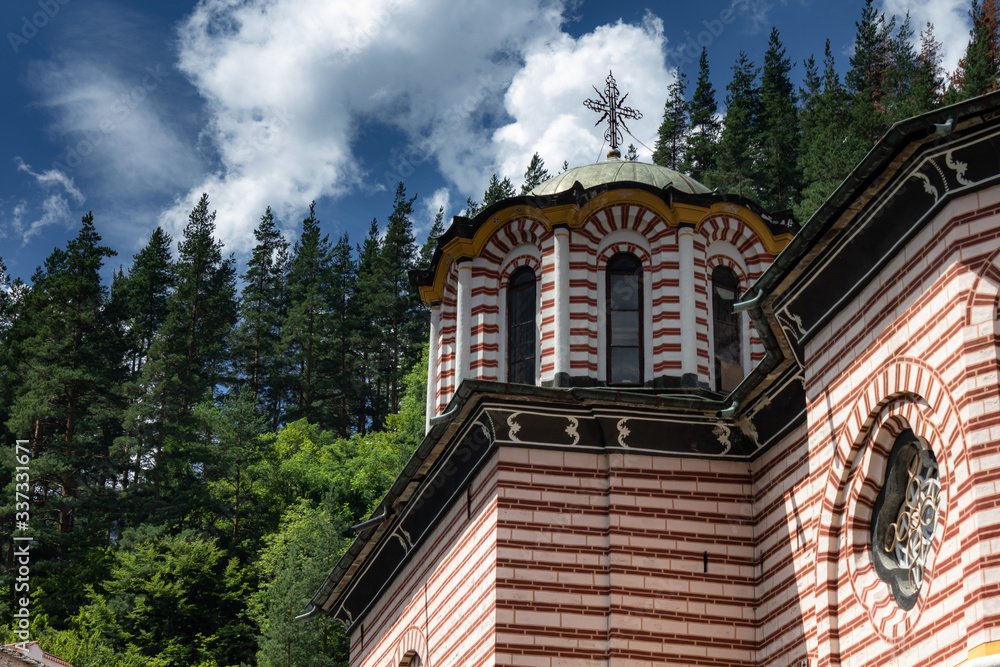 Orthodox cross on church cupola