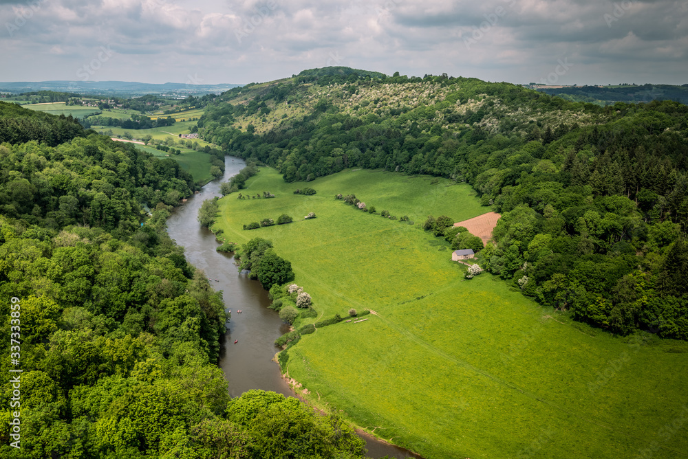 The Wye Valley from Symonds Yat Rock, Herefordshire, UK