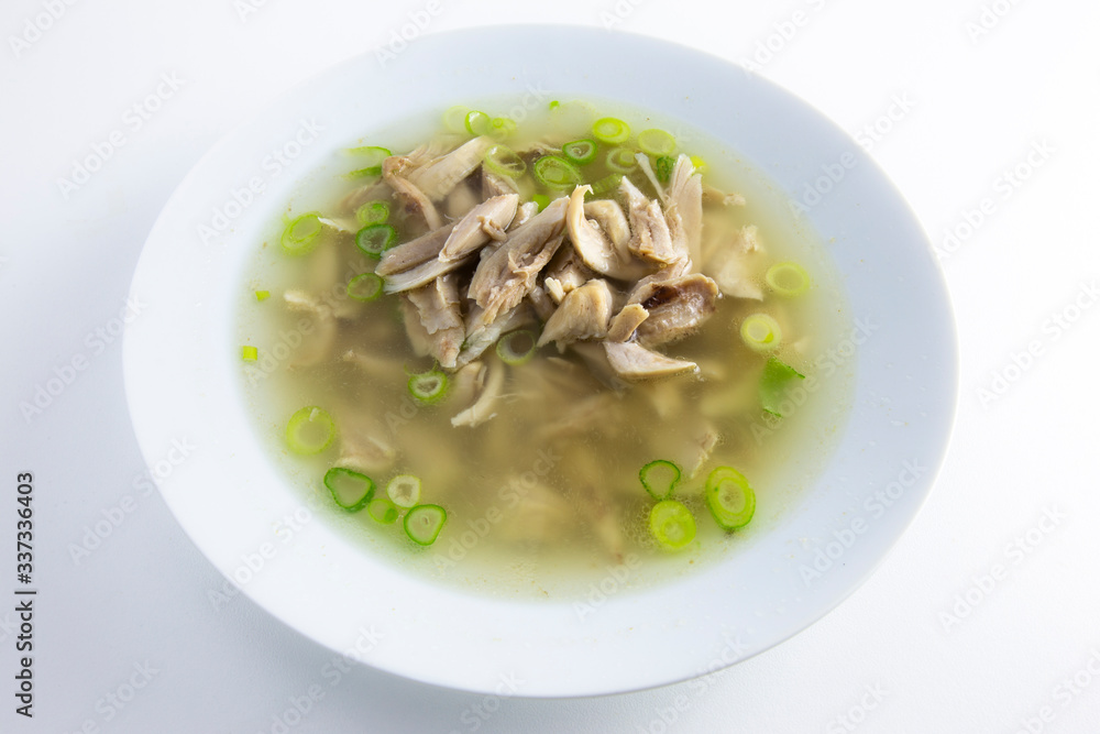 Chicken soup which is called dalg-gomtang in Korea Chicken soup which is called dalg-gomtang in Korea