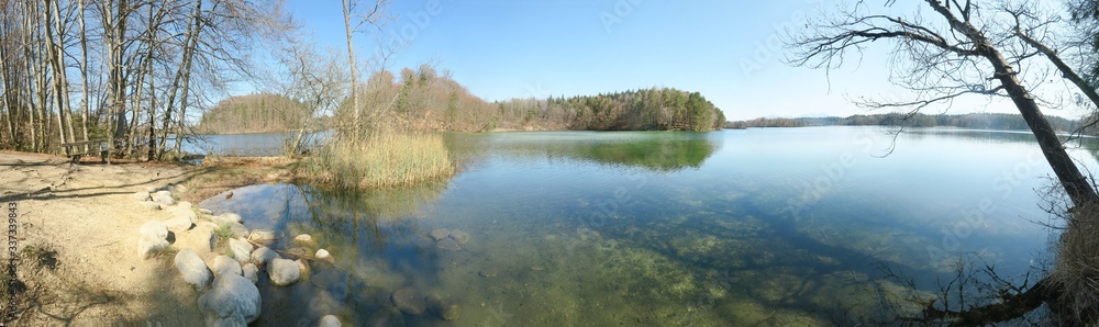 Uferpanorama am Langbürgner See Uferpanorama am Langbürgner See