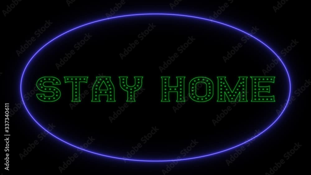 Stay at home, stay safe, save lives. Protection campaign or measure from coronavirus, COVID-19,covid19. Neon sign with slogan stay home, safe, save live to stop coronavirus, ncov, COVID-19 spreading Stay at home, stay safe, save lives. Protection campaign or measure from coronavirus, COVID-19,covid19. Neon sign with slogan stay home, safe, save live to stop coronavirus, ncov, COVID-19 spreading