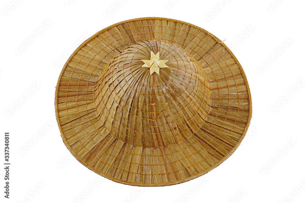 Fototapeta premium wicker basket on a white background