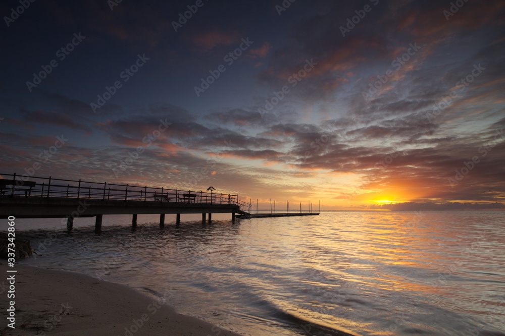 Sunrise at the sea