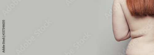 Fotografie Overweight, fat body concept