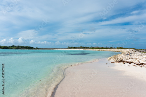 View of the tropical beach in "Cayo Nordisky" (Los Roques' Archipelago, Venezuela).