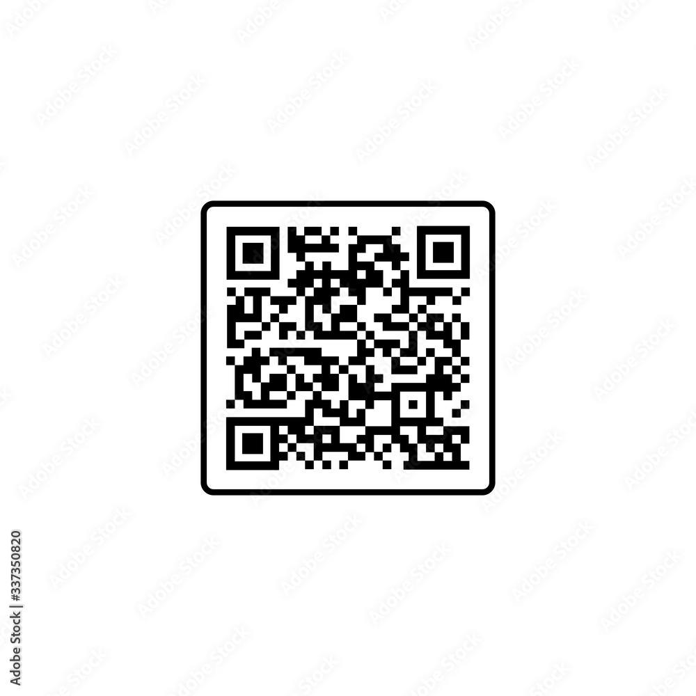 QR code, scanner icon for web or appstore design black symbol isolated on white background. Vector EPS 10. QR code, scanner icon for web or appstore design black symbol isolated on white background. Vector EPS 10.