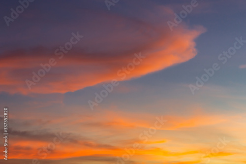 Fototapeta Naklejka Na Ścianę i Meble -  sunset in the sky evening 