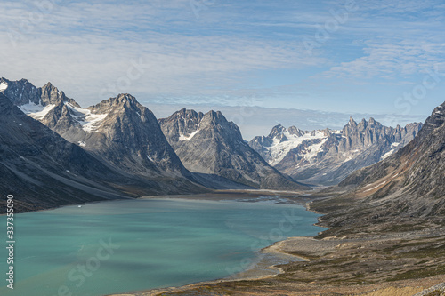 Amazing view of a Fjord in Greenland