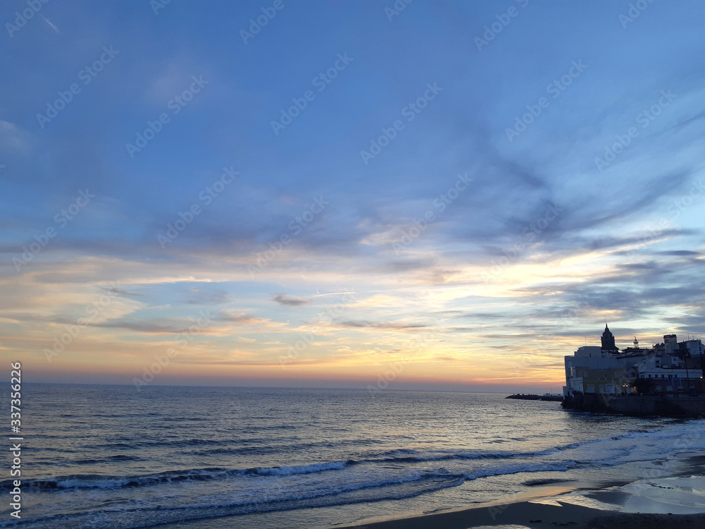 Fototapeta premium sunset in the sea