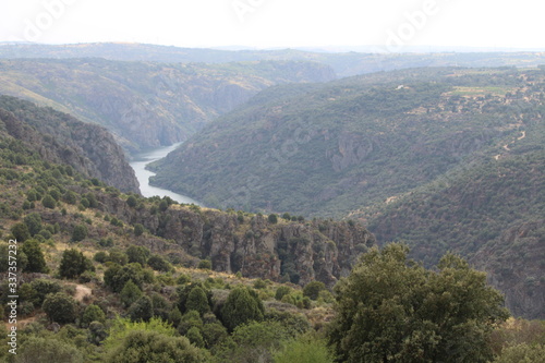 Beautiful image with a large river and some huge ravines