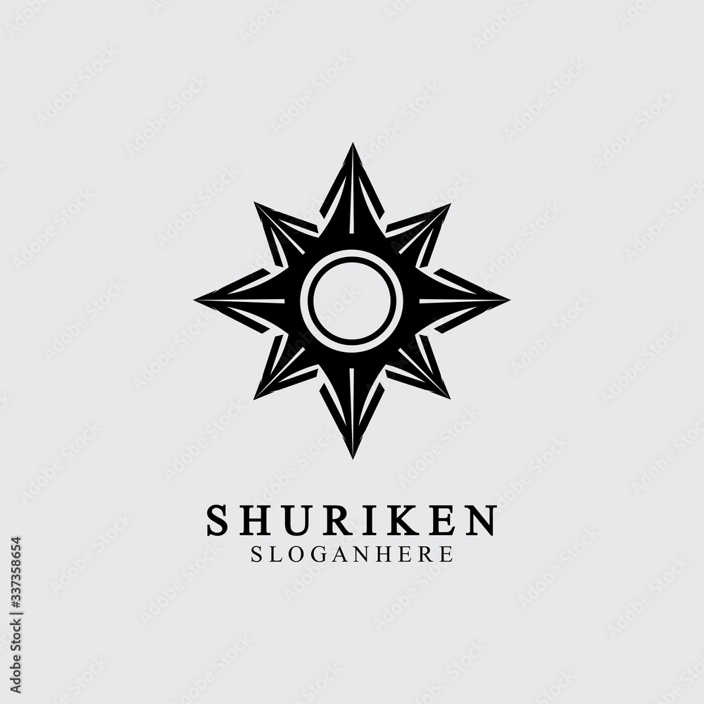 ninja shuriken black solid icon modern design, isolated on white background. flat style for graphic design template. suitable for logo, web, UI, mobile app. vector illustration ninja shuriken black solid icon modern design, isolated on white background. flat style for graphic design template. suitable for logo, web, UI, mobile app. vector illustration