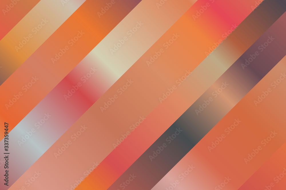 Obraz premium Pink, orange, red and blue lines vector background.