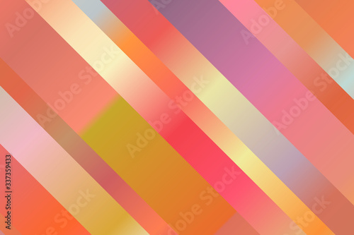 Pink, orange, red and blue lines vector background.