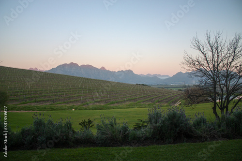 Sunrise over the mountains