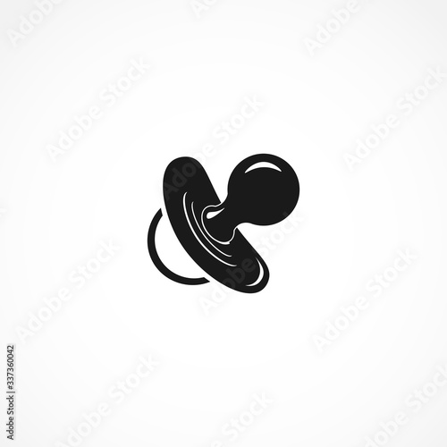 baby dummy icon. isolated vector element