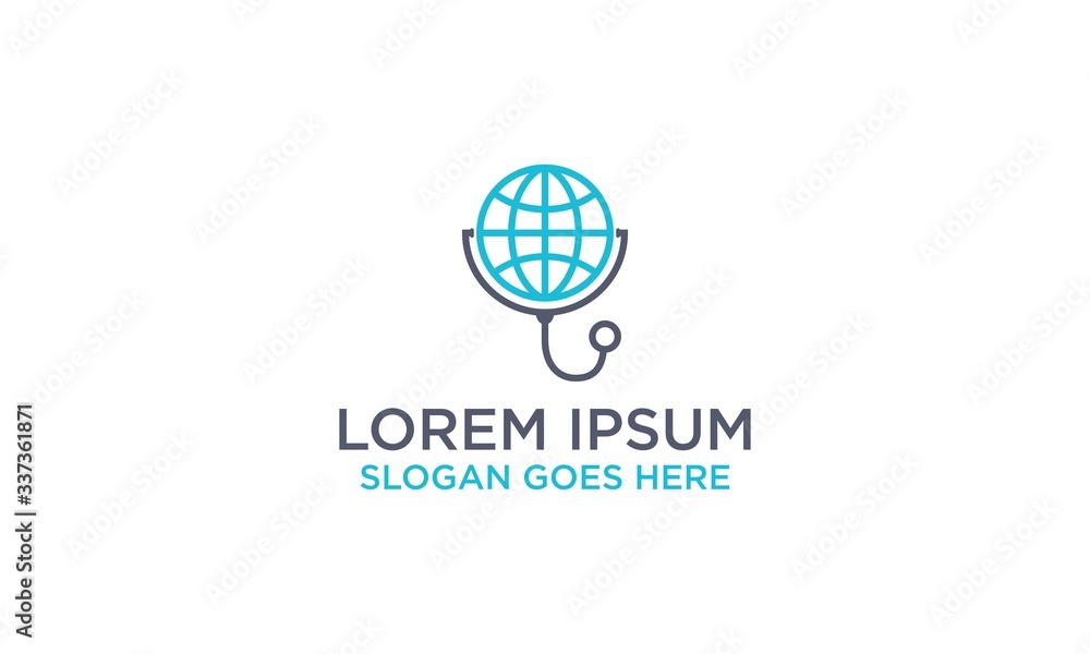 globe doctor logo design globe doctor logo design