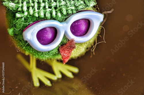 Easter chick with glasses  in hdr shoot with pentax k3 and smc PENTAX-D FA MACRO 100mmF2.8 WR