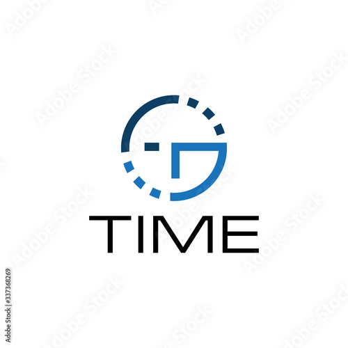 Time logo design concept template.