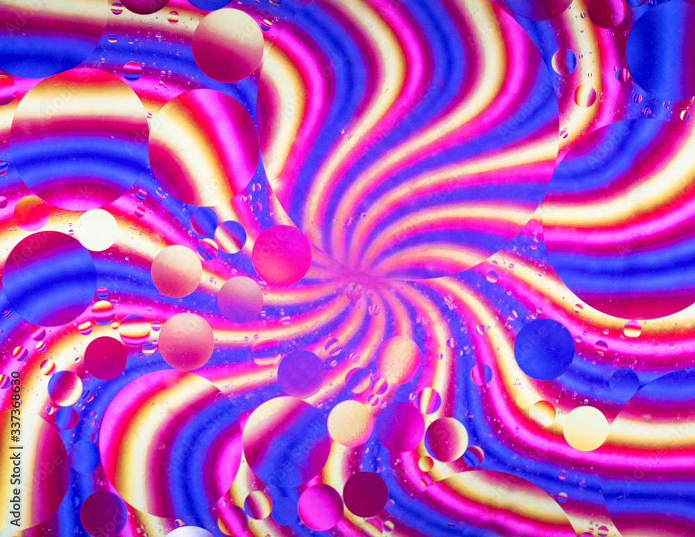 Obraz premium Colorful Oil on Water Abstract Designs 