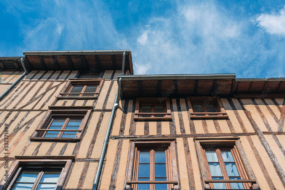 Obraz premium Antique building view in Old Town Limoges, France.
