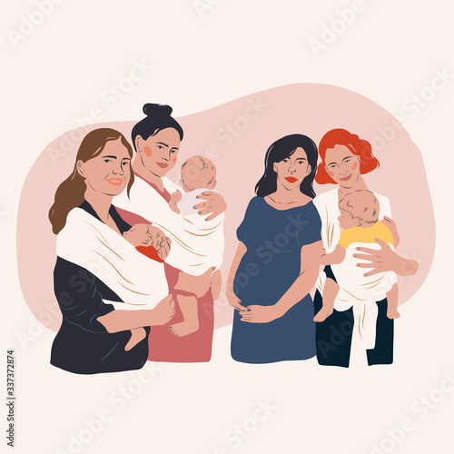 Group of Women with babies 