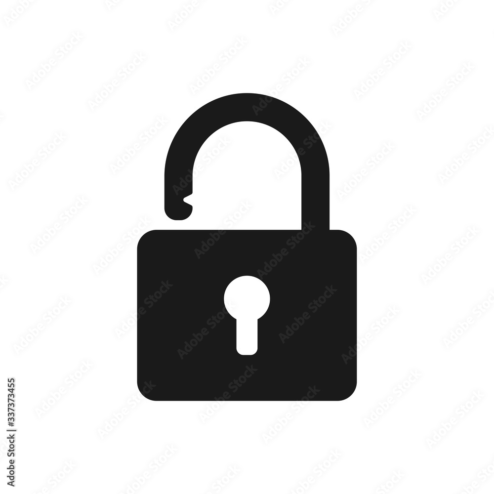 padlock vector icon, lock icon in trendy flat design padlock vector icon, lock icon in trendy flat design