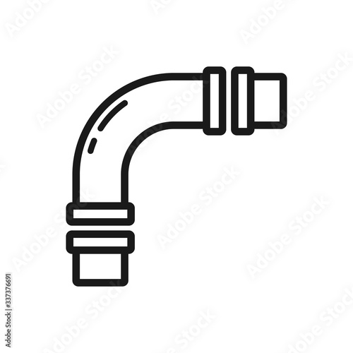 pipe icon in trendy flat design