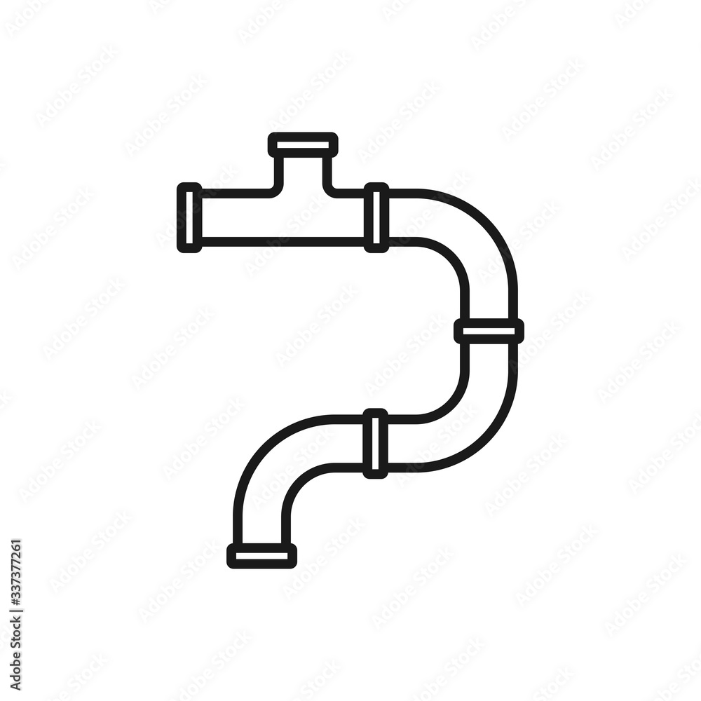 pipe icon in trendy flat design pipe icon in trendy flat design