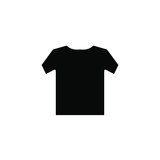 Tshirt Vector best Icon , Fashion Element Emblem Isolated Illustration , Media Black Company Outline Solid BAckground White
