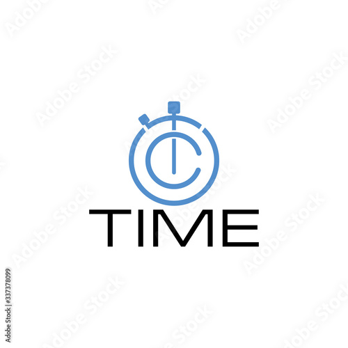 Time logo design concept template.