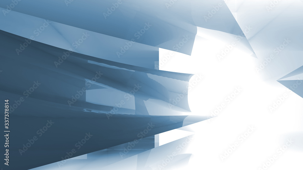 Abstract blue white background with shiny structures, 3d Abstract blue white background with shiny structures, 3d