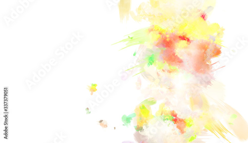 Brushed Painted Abstract Background. Brush stroked painting. Artistic vibrant and colorful wallpaper..