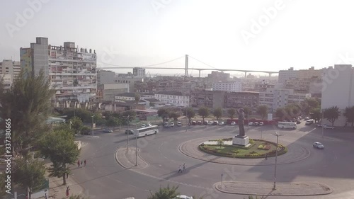 Coming from Independence Square with Samora Machel statue through residential part of downtown toward Golden Bridge, Maputo, Mozambique photo