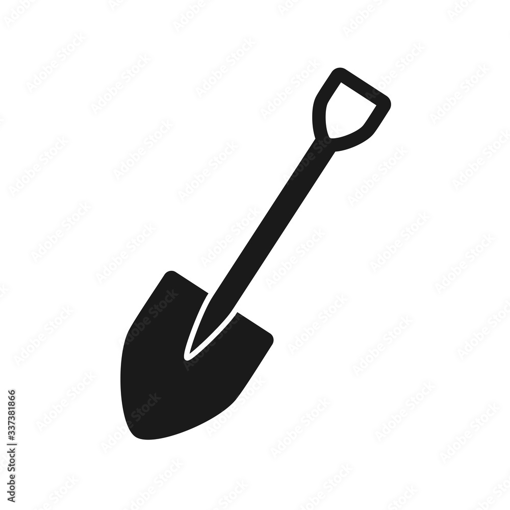 shovel icon vector logo template shovel icon vector logo template