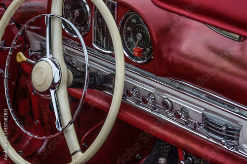 vintage car dashboard © David Gales