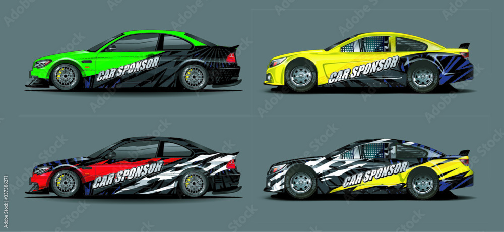 set of vehicle graphic kit vector. Modern abstract background for car wrap branding and automobile sticker decals livery
set of vehicle graphic kit vector. Modern abstract background for car wrap branding and automobile sticker decals livery