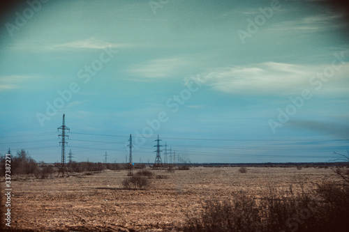 high voltage power line