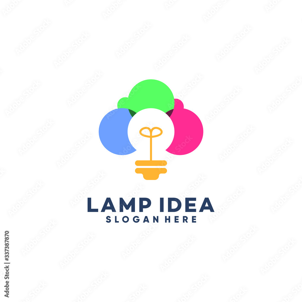 Bulb Tech Logo Template Design. Creative Vector Emblem, for Icon or Design Concept. Bulb Tech Logo Template Design. Creative Vector Emblem, for Icon or Design Concept.