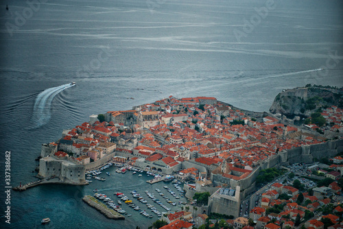 aerial view of Dubrovnik Croatia 