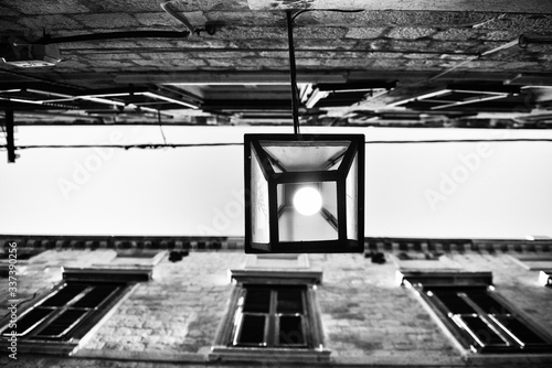black and white Lamp