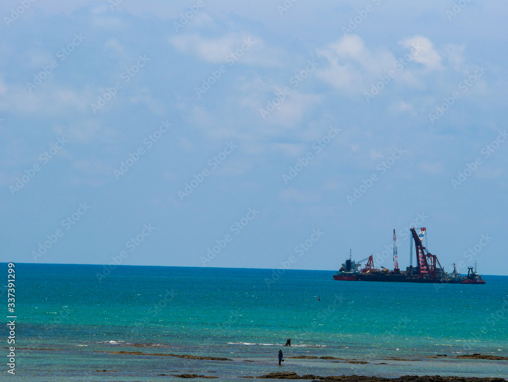 oil tanker on the beach oil tanker on the beach