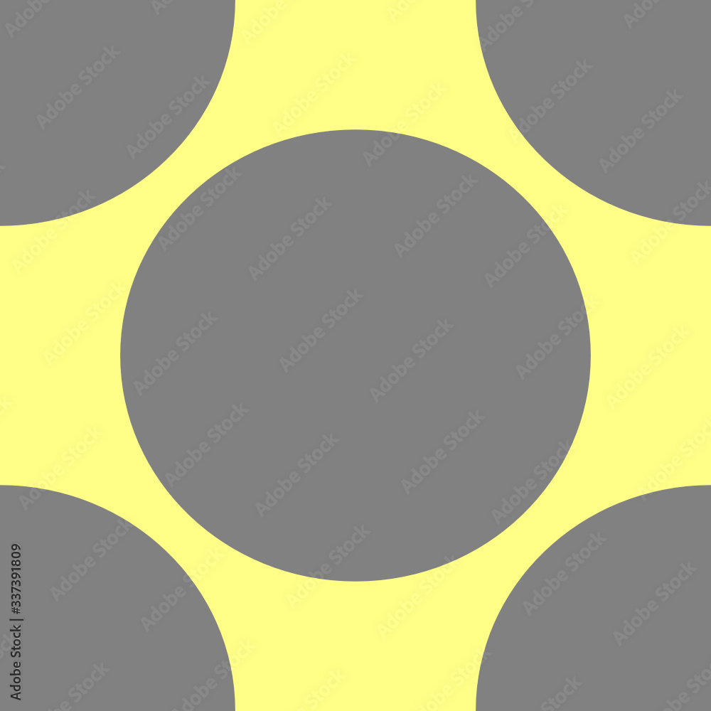 Szare kropki na żółtym tle