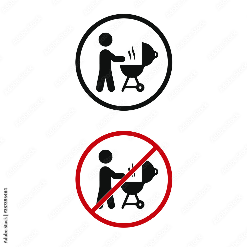 No barbeque and grill sign allowed. No barbeque and grill sign allowed.